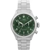 Timex Montre à affichage analogique ' Waterbury Ace' vert foncé / argent