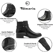 Tamaris Bottines pour femme 32313231383338 Noir 37 EU