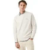 Pepe Jeans pour homme. PM5800013 Sweatshirt Macbeth Small Logo Plain off-white (L), Blanc, Casuel, Coton