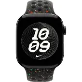 Apple Bracelet Nike Sport pour Watch | 44/45/46/49 mm - Taille S/M - Midnight Black