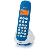 Brondi Téléphone sans fil DECT Adara avec identification de l'appelant Bleu Blanc