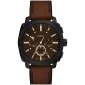 Fossil Montre à affichage analogique 'MACHINE' marron châtaigne / noir