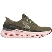 SKECHERS Baskets basses olive / rose