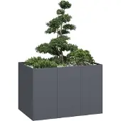 vidaXL Jardinière anthracite 120x80x80 cm acier