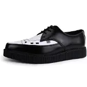 T.U.K Creepers Rockabilly de - Pointed Creeper Tie - EU41 - EU46 - pour Homme - noir/blanc - Taille EU 44