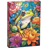 CherryPazzi Puzzle da 1000 Pezzi - Flower Power Frog (1000 pièces)