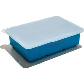 Muitomas Panier à glaçons en silicone, Bacs à glaçons + moules à glace, Blanc, Bleu