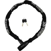 Stahlex 008405 Antivol à chaîne 8x1200mm avec gaine en nylon noir