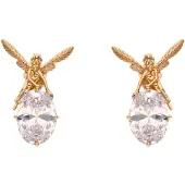 NAEMI Boucles d'oreilles or / blanc