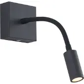 QAZQA Applique murale moderne noire avec LED, dimmable et rechargeable - Harper