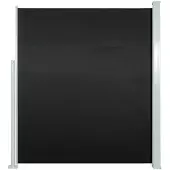 vidaXL Garden Bildschirm ausziehbar 100x500 cm Schwarz