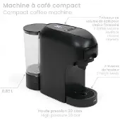 Livoo Machine à café multi-capsules 4en1 0.85l 1400w - - DOD217N -