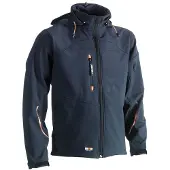 Herock Veste softshell a capuche Poseidon Bleu Marine 3XL