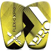 Gearxpro Shin Guards Jaune 15 x 9 cm