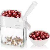 Tescoma Dénoyauteur de cerises appareil mobile, Dénoyauteur, Transparent, Blanc