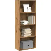 vidaXL Bibliothèque chêne artisanal 60x30x152 cm bois d'ingénierie