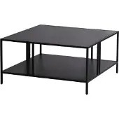 En.casa Table basse 'Kumlinge' métal 40x80x80 cm noir