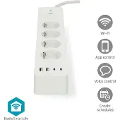 Nedis Wifip313fwt Power Strip Clair One Size / EU Plug 220V