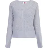 Mymo Cardigan lavande / blanc perle
