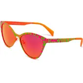 Italia Independent Lunettes de soleil - - 0022-055-018 - Métal - Rouge - Catégorie 3
