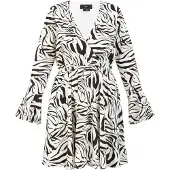 Faina Robe noir / blanc