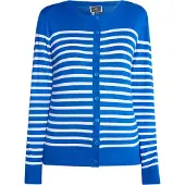 Dreimaster Maritim Cardigan bleu roi / blanc