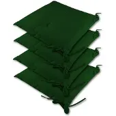 Detex 4X Coussins de Chaise Vert Sydney Outdoor Hydrofuge 45 x 40 x 6 cm Coussin d'assise Garniture chaise de jardin