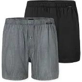 Schiesser Boxers 'Basic' gris / noir