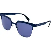 Italia Independent I I MOD METAL 0503, monture en métal, couleur bleu foncé craquelé, dimensions 52/19/140. Lunettes de soleil pour femmes
