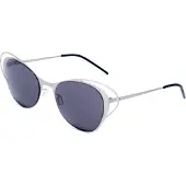Italia Independent MOD 0216 I THIN METAL, lunettes de soleil argentées pour femmes, dimensions : 50/19/140
