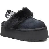 Ugg Pantoufle 'Funkette' noir / blanc