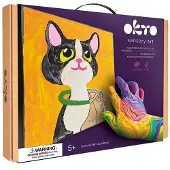 Okto Livre de coloriage en plastique par numéros Cat