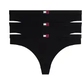 Tommy Hilfiger Uw0uw06139 Thong 3 Units Noir M Femme