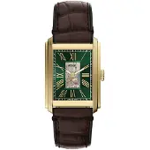 Fossil Montre à affichage analogique 'Carraway' marron / or / vert