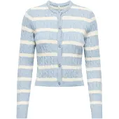 ONLY Cardigan 'ONLKATIA' bleu / blanc