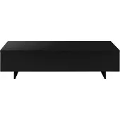 En.casa Table basse Braunschweig Table d'appoint 115x55x31 cm Table de salon Table à café noire []