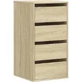 vidaXL Commode Chêne Sonoma 40x41x76 cm Bois composite
