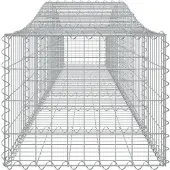 vidaXL Gabions 5 pcs voûtés 400x50x40/60 cm en fer