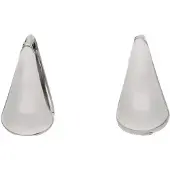 Faina Boucles d'oreilles argent / blanc