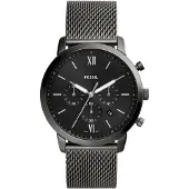 Fossil Montre à affichage analogique gris argenté