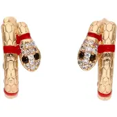 NAEMI Boucles d'oreilles or / rouge / noir / transparent