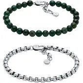 Fossil Bracelet sapin / argent