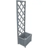 vidaXL Jardinière en treillis 40x30x135 cm Bois de sapin massif