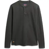 Superdry Waffle Henley Long Sleeve T-shirt Noir S Homme