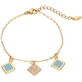 NAEMI Bracelet turquoise / or
