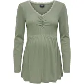 ONLY Maternity Chemisier 'OLMBriania' vert