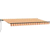 vidaXL Store rétractable jaune 400 x 200 cm Tissu