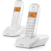 Motorola S12 Duo Téléphone DECT Identification de l'appelant Blanc