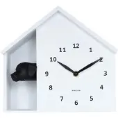 Karlsson Horloge murale Peeking Doggy KA6097WH, 25 cm