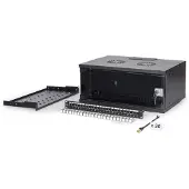 Digitus Kit réseau 19", boîtier mural 4U et accessoires, sw SOHO PRO version (4 HE, Rack 19 pouces), Armoire serveur, Noir